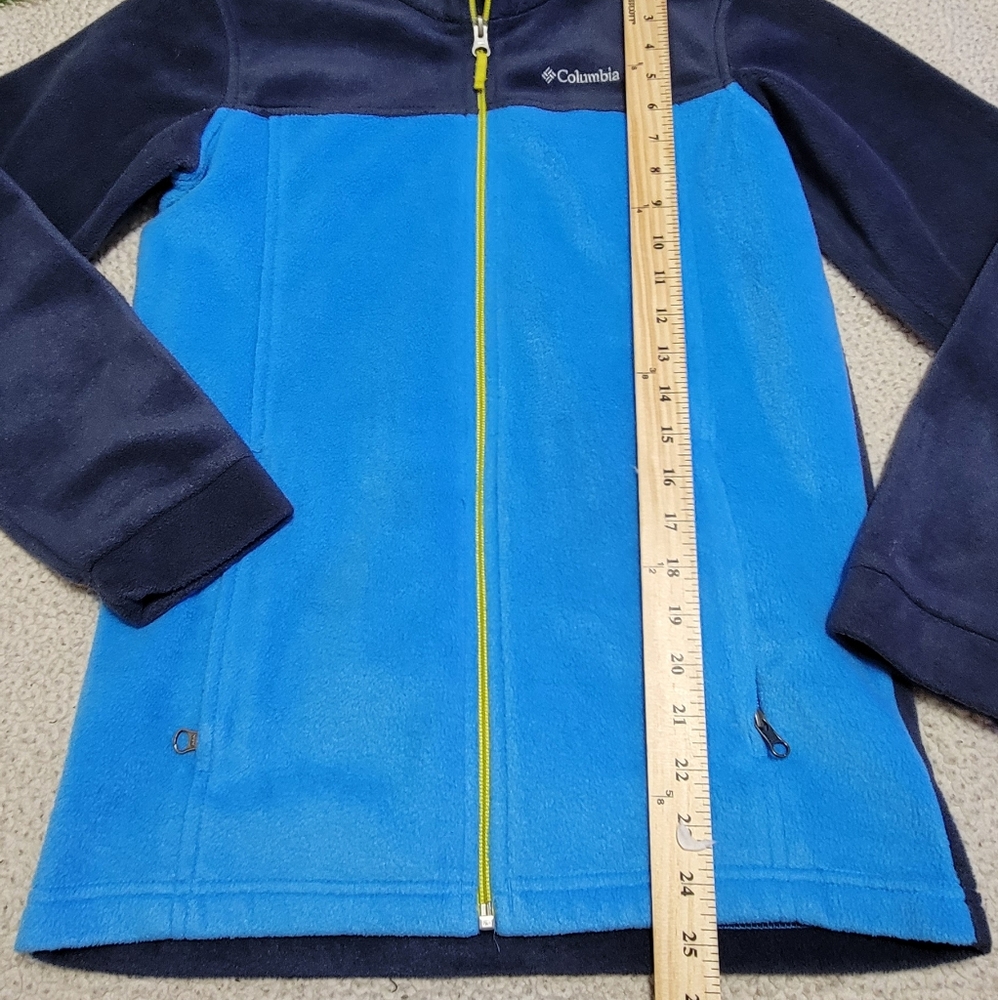 Columbia Blue‎ Full Zip Fleece Jacket Size L 14/16 - Picture 8 of 10